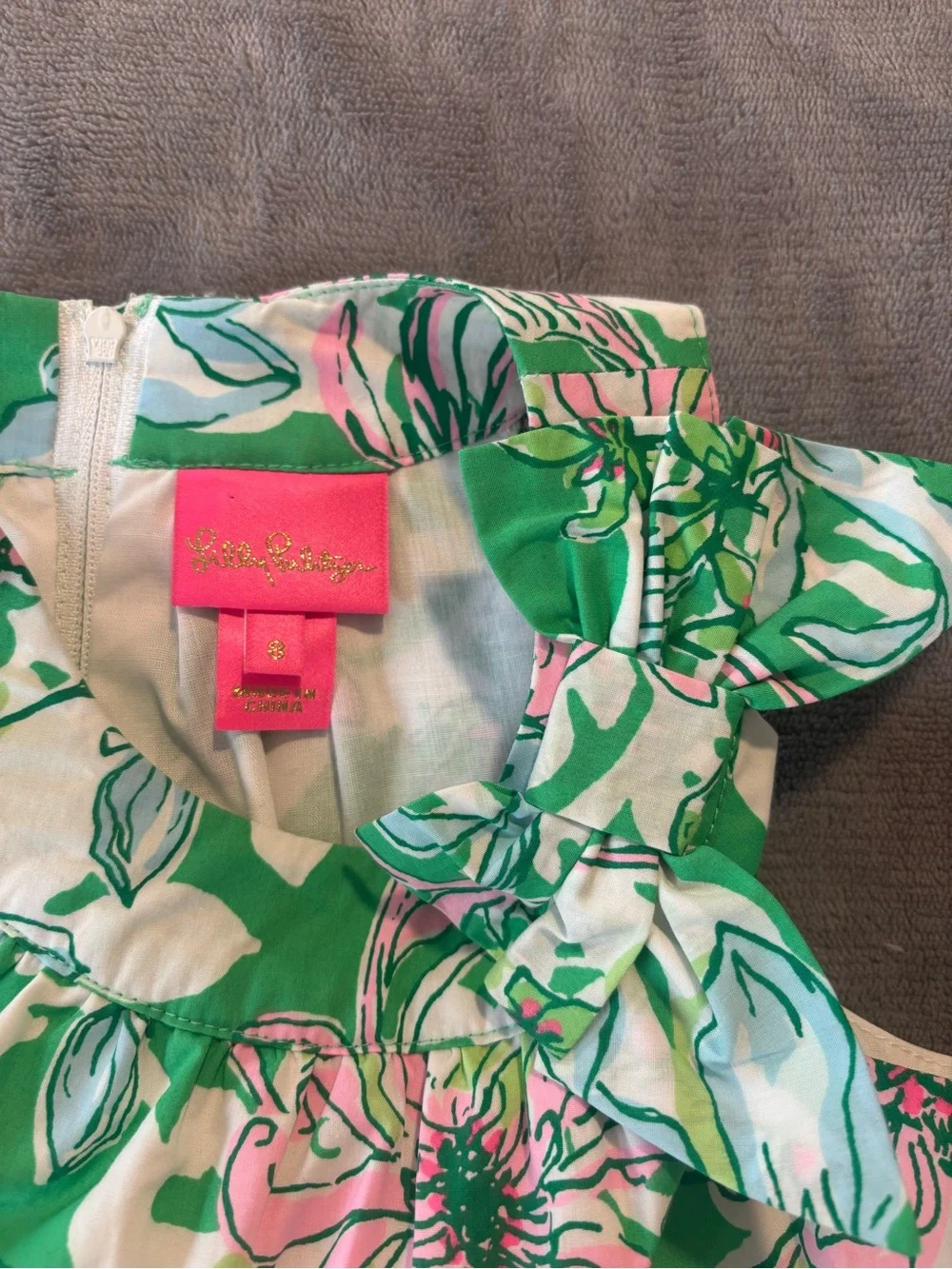 Lilly Pulitzer Josephine Dress in Spearmint Blossom - Size 8 - EUC